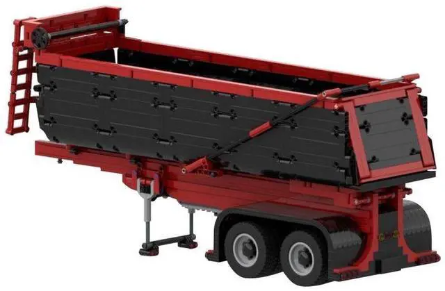 Alt view image 3 of 3 - ZITIANYOUBUILD Custom MOC-93339 Red & Black Dump Trailer 1748 Parts Toys Gift for Christmas