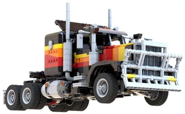 Alt view image 3 of 3 - ZITIANYOUBUILD Custom MOC-138757 Tech Semi-trailer Truck Model 1608 Parts Gift for Christmas