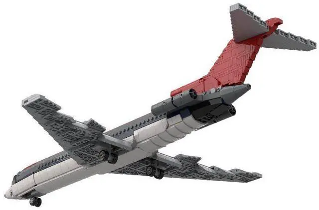 Alt view image 2 of 3 - ZITIANYOUBUILD Custom MOC-104579 1/80 727  Northwest Large Jetliner Model (1272 Parts)