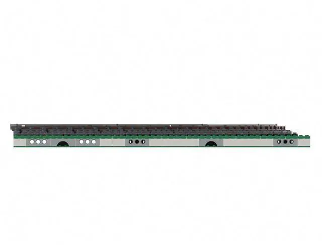 Alt view image 3 of 3 - ZITIANYOUBUILD Custom MOC-124104 MILS Ballasted R40 Curve Train Track Model 663 Parts