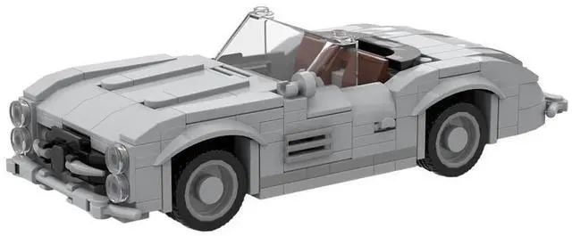 Alt view image 2 of 3 - ZITIANYOUBUILD Custom MOC-119246 Roadster Car Model 328 Parts Toys Gift for Christmas