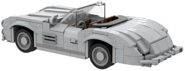 Alt view image 3 of 3 - ZITIANYOUBUILD Custom MOC-119246 Roadster Car Model 328 Parts Toys Gift for Christmas