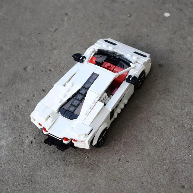 Alt view image 3 of 3 - ZITIANYOUBUILD Custom MOC-121353 Super Sports Car Model 465 Parts Toys Gift for Christmas