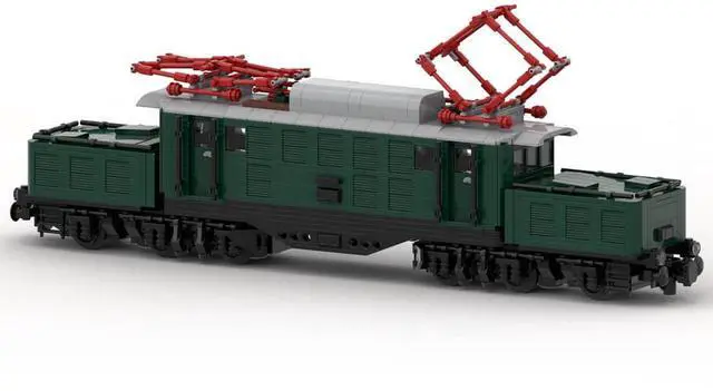 Alt view image 2 of 3 - ZITIANYOUBUILD Custom MOC-120839 8W DB-Baureihe 194 E94 Train Model 1285 Parts for Christmas