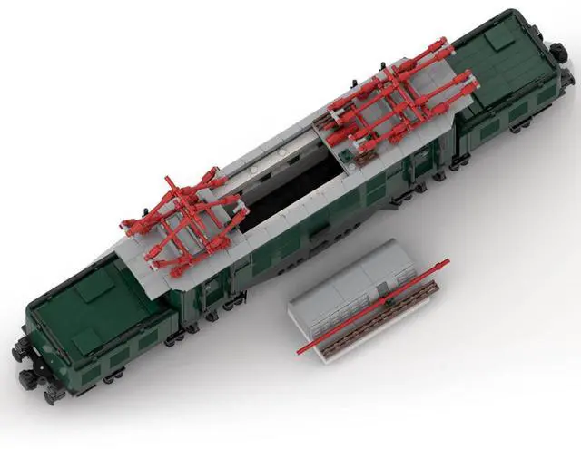 Alt view image 3 of 3 - ZITIANYOUBUILD Custom MOC-120839 8W DB-Baureihe 194 E94 Train Model 1285 Parts for Christmas