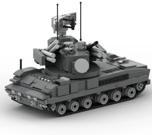 Alt view image 2 of 3 - ZITIANYOUBUILD Custom MOC-62417 Tunguska SPAAG 1263 Parts Toys Gift for Christmas