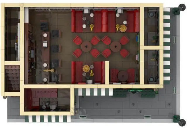 Alt view image 2 of 3 - ZITIANYOUBUILD Custom MOC-92501 Originally Licensed SitComplex  MacLarens Pub 1588 Parts