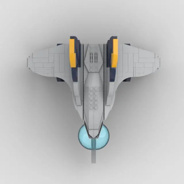 Alt view image 2 of 3 - ZITIANYOUBUILD Custom MOC-102299 Sci-fi Fighter Airplane Model 440 Parts for Christmas