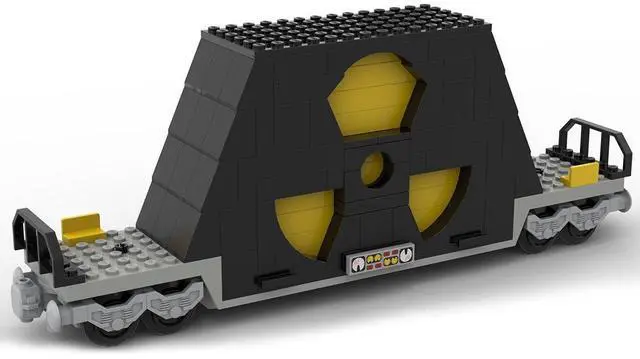 Main image of ZITIANYOUBUILD Custom MOC-83376 Nulcear Waste Train Car 195 Parts Toys Gift for Christmas