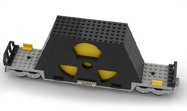 Alt view image 2 of 3 - ZITIANYOUBUILD Custom MOC-83376 Nulcear Waste Train Car 195 Parts Toys Gift for Christmas