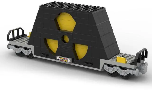 Alt view image 3 of 3 - ZITIANYOUBUILD Custom MOC-83376 Nulcear Waste Train Car 195 Parts Toys Gift for Christmas