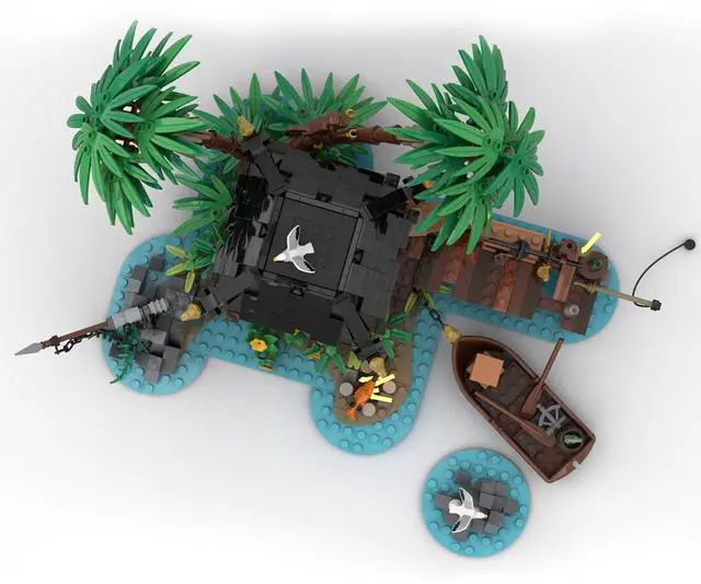 Alt view image 3 of 3 - ZITIANYOUBUILD Custom MOC-110117 Pirates Getaway 1085+ Parts Toys Gift for Christmas