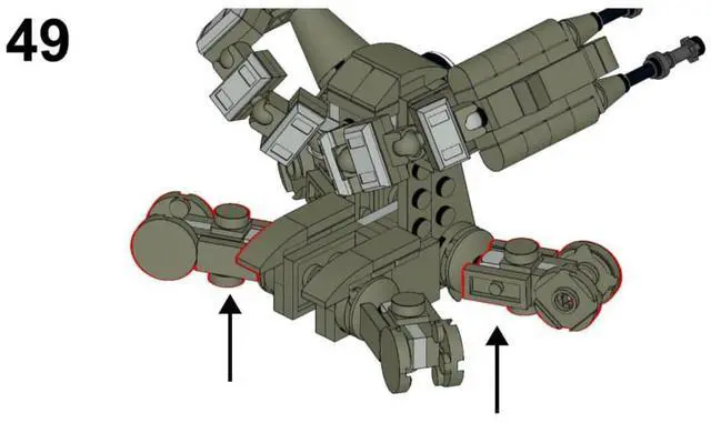 Alt view image 2 of 3 - ZITIANYOUBUILD Custom MOC-107381 Sci-Fi Scorpenek-ship 252 Parts Toys Gift for Christmas