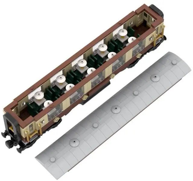 Alt view image 3 of 3 - ZITIANYOUBUILD Custom MOC-62059 Steam Era Rolling Stock 731 Parts Toys Gift for Christmas