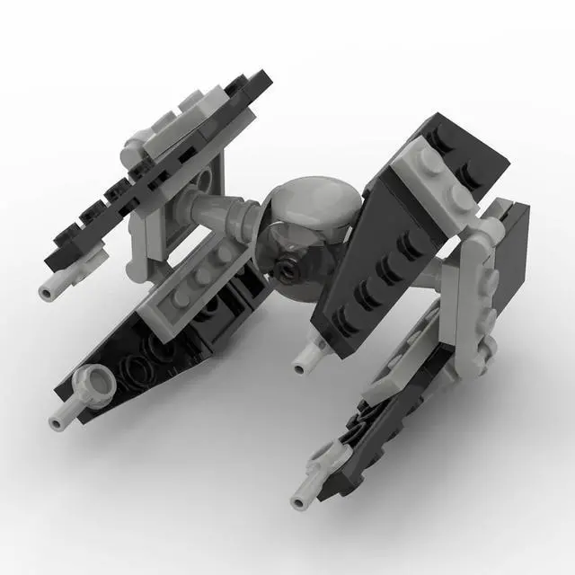 Main image of ZITIANYOUBUILD Custom MOC-106415 TIE Interceptor Sci-Fi Spacecraft Model 52 Parts for Christmas