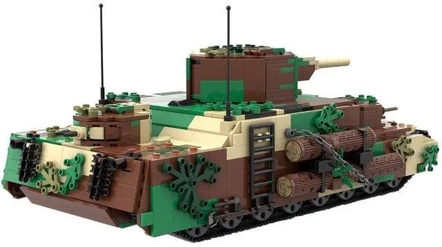 Alt view image 3 of 3 - ZITIANYOUBUILD Custom MOC-55856 1/30 O-I  Super Heavy Tank 1884 Parts Toys Gift for Christmas