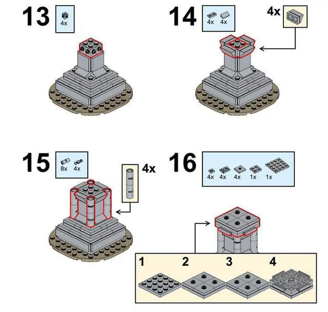 Alt view image 2 of 3 - ZITIANYOUBUILD Custom MOC-78751 Medieval Knight Statue 118 Parts Toys Gift for Christmas