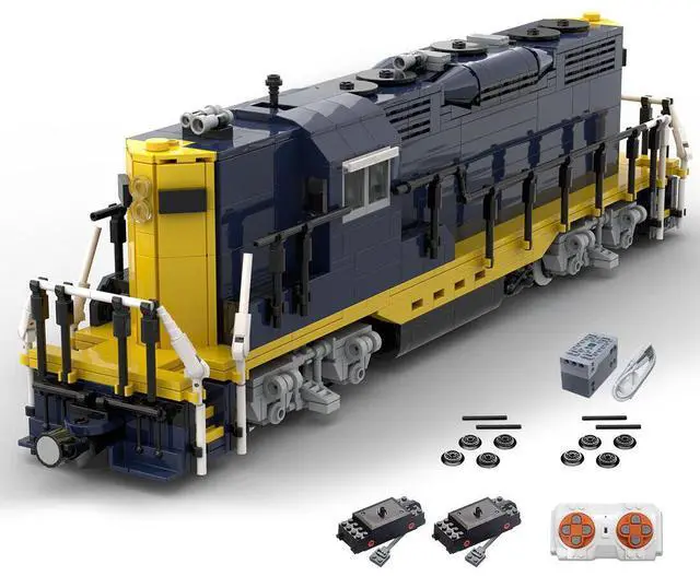Main image of ZITIANYOUBUILD Custom MOC-79701 Santa Fe GP9 Train 1332 Parts Gift for Christmas