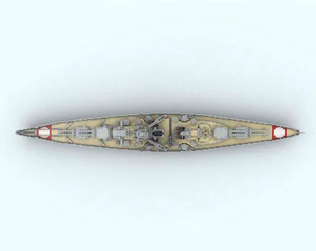 Alt view image 3 of 7 - ZITIANYOUBUILD Custom MOC-183933 1/200 Scale WWII German Bismarck Large Battleship(5170PCS)