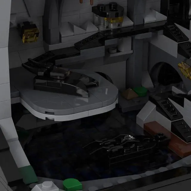 Alt view image 5 of 7 - ZITIANYOUBUILD Custom MOC-190650 Gothic Manor and Hidden Base Building Blocks (1613PCS)