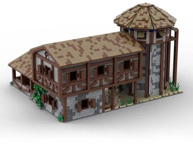 Alt view image 4 of 5 - ZITIANYOUBUILD Custom MOC-200427 Medieval Village  Archery Range Building Blocks Set (4710PCS)