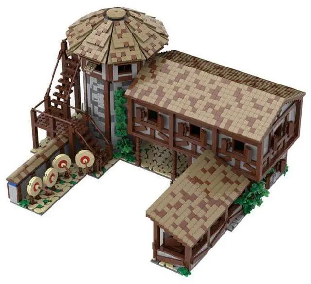 Alt view image 3 of 5 - ZITIANYOUBUILD Custom MOC-200427 Medieval Village  Archery Range Building Blocks Set (4710PCS)