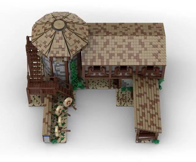 Alt view image 5 of 5 - ZITIANYOUBUILD Custom MOC-200427 Medieval Village  Archery Range Building Blocks Set (4710PCS)