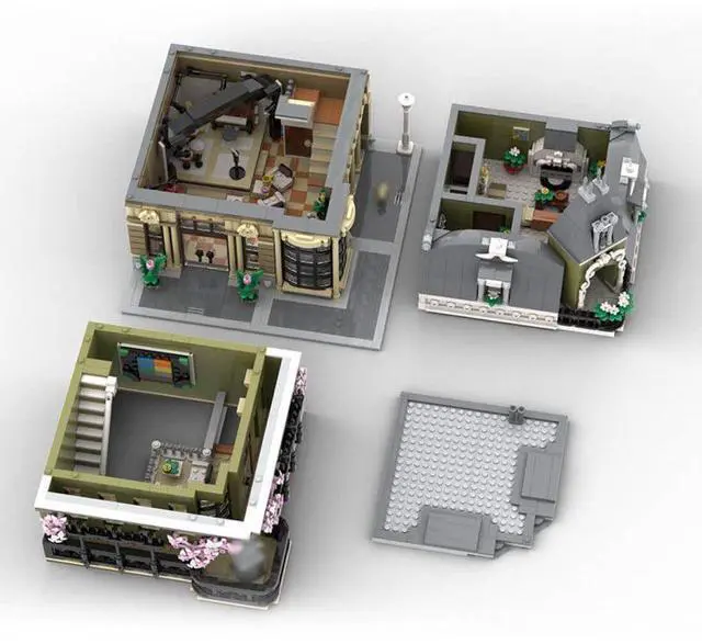 Alt view image 2 of 5 - ZITIANYOUBUILD Custom MOC-176289 Jazz Cafe Street Scene Building Blocks Set (3098PCS) Toys Gift