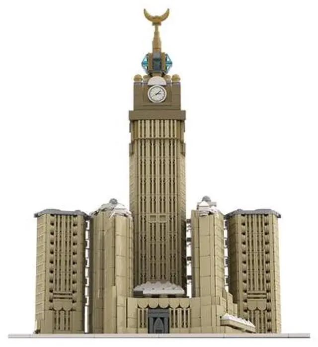 Main image of ZITIANYOUBUILD Custom MOC-177867 Mecca Royal Clock Tower Building Blocks Set 1738PCS Toys Gift