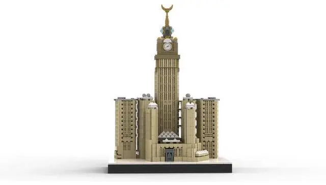 Alt view image 2 of 7 - ZITIANYOUBUILD Custom MOC-177867 Mecca Royal Clock Tower Building Blocks Set 1738PCS Toys Gift