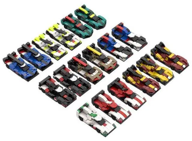 Main image of ZITIANYOUBUILD Custom MOC-213123 2025 WEC Hypercar Grid 5 wide Building Blocks (1955PCS)