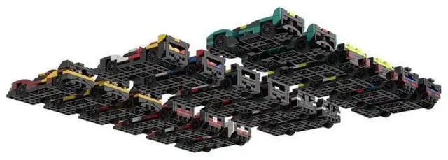 Alt view image 3 of 6 - ZITIANYOUBUILD Custom MOC-213123 2025 WEC Hypercar Grid 5 wide Building Blocks (1955PCS)
