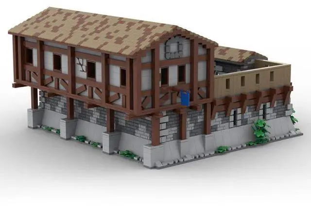 Alt view image 5 of 5 - ZITIANYOUBUILD Custom MOC-198750 Medieval Village  Barracks Building Blocks Set (3692PCS)