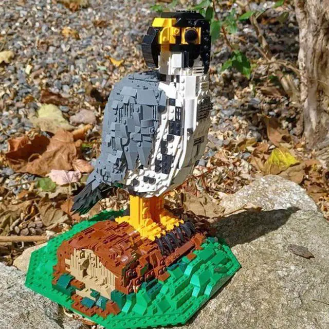 Alt view image 6 of 7 - ZITIANYOUBUILD Custom MOC-187353 Peregrine Falcon Building Blocks Set (2155PCS) Toys Gift