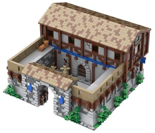 Main image of ZITIANYOUBUILD Custom MOC-198750 Medieval Village  Barracks Building Blocks Set (3692PCS)