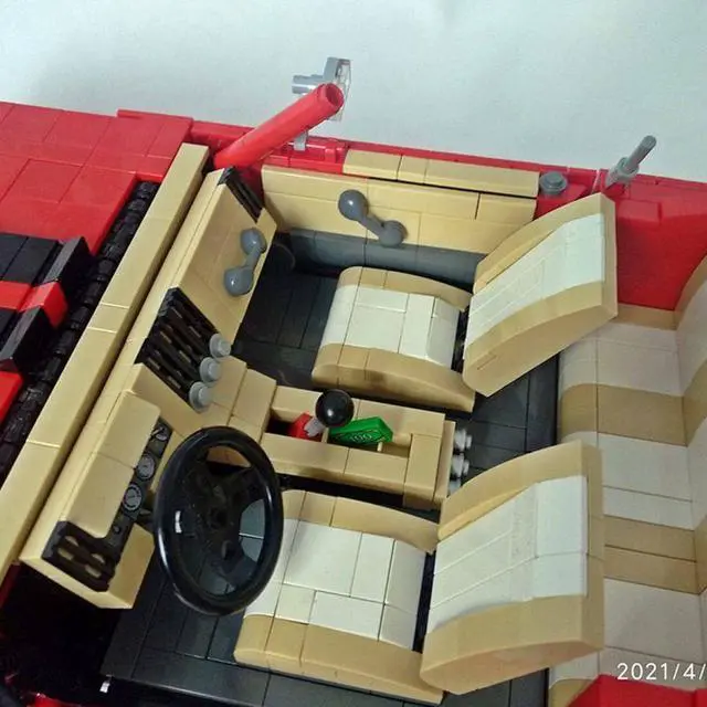 Alt view image 2 of 7 - ZITIANYOUBUILD Custom MOC-75243 1/10 Scale Muscle Car Building Blocks (Dynamic Version/2188PCS