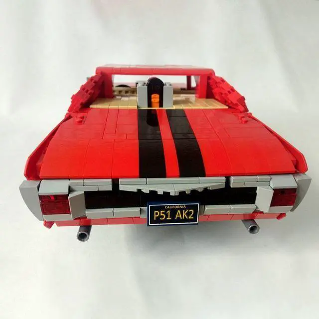 Alt view image 3 of 7 - ZITIANYOUBUILD Custom MOC-75243 1/10 Scale Muscle Car Building Blocks (Dynamic Version/2188PCS