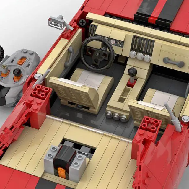 Alt view image 5 of 7 - ZITIANYOUBUILD Custom MOC-75243 1/10 Scale Muscle Car Building Blocks (Dynamic Version/2188PCS