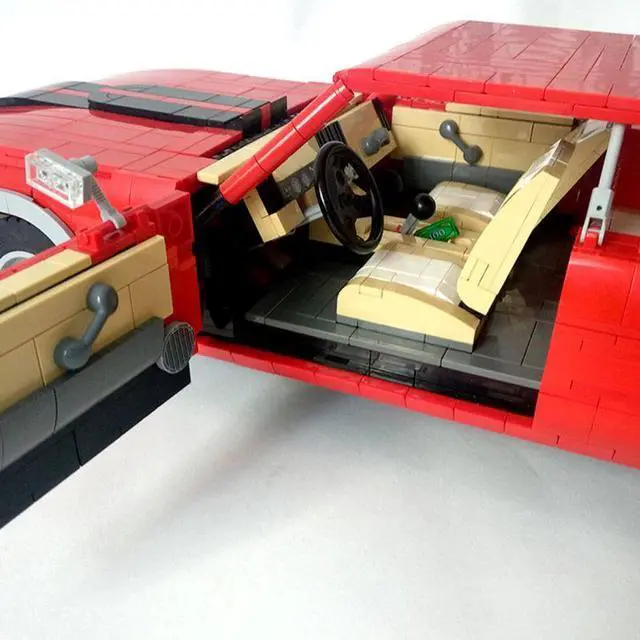 Alt view image 4 of 7 - ZITIANYOUBUILD Custom MOC-75243 1/10 Scale Muscle Car Building Blocks (Dynamic Version/2188PCS