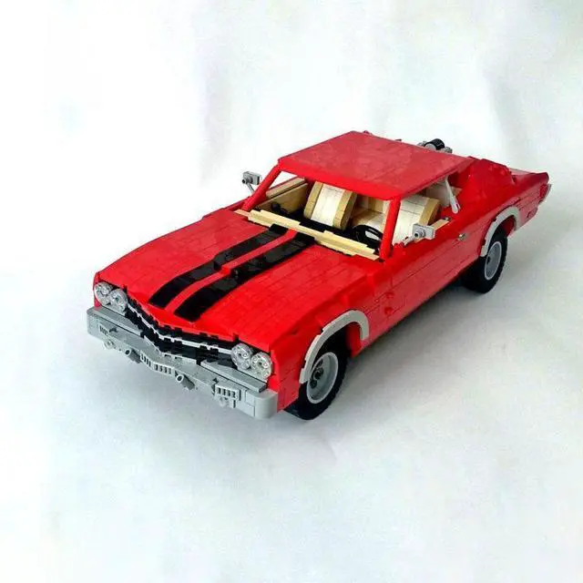 Alt view image 7 of 7 - ZITIANYOUBUILD Custom MOC-75243 1/10 Scale Muscle Car Building Blocks (Dynamic Version/2188PCS