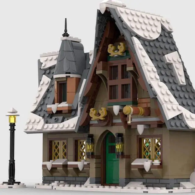 Alt view image 4 of 6 - ZITIANYOUBUILD MOC-94936 Christmas The Stuffed Stocking (a Winter Village Inn) Blocks (702PCS)