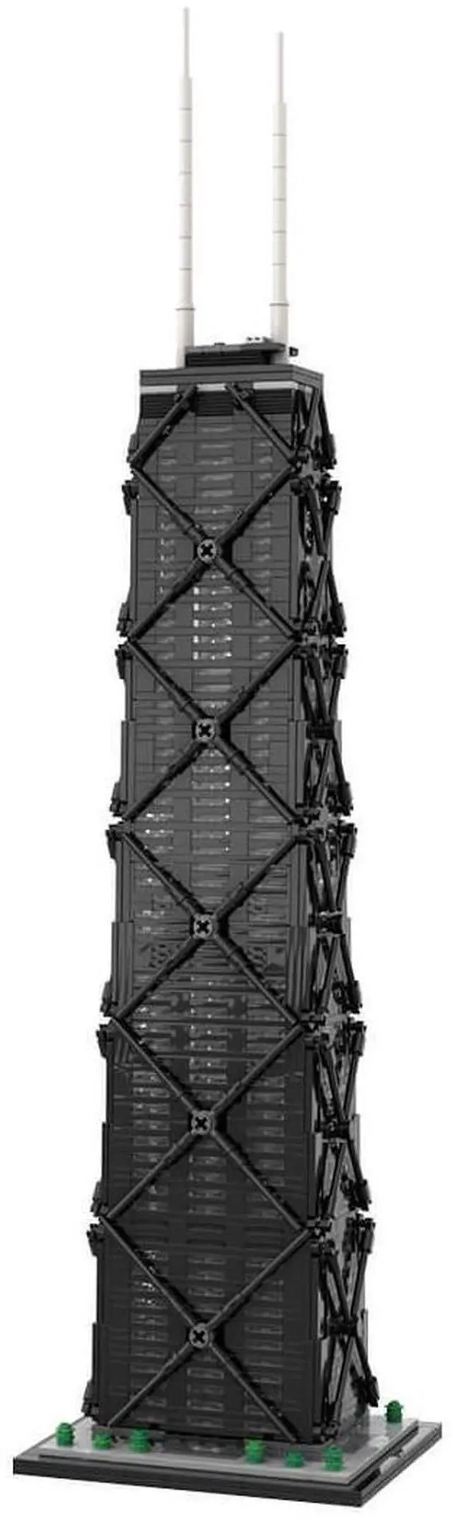 Main image of MOC-213080 1/800 Scale Famous Chicago Landmark Architecture Street Scene 2191PCS