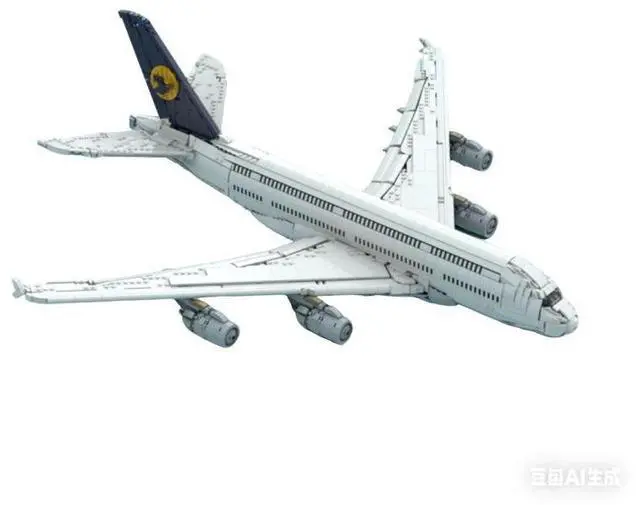 Main image of Custom MOC-231917 Lufthansa Airbus A380 Building Blocks Set (3787PCS) Toys