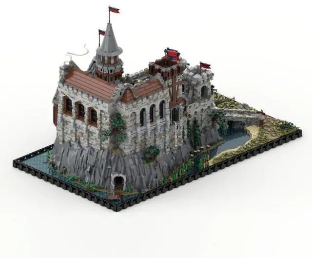 Alt view image 2 of 6 - Custom MOC-206892 Medieval Castle Building Blocks Set (21090PCS) Building Toys