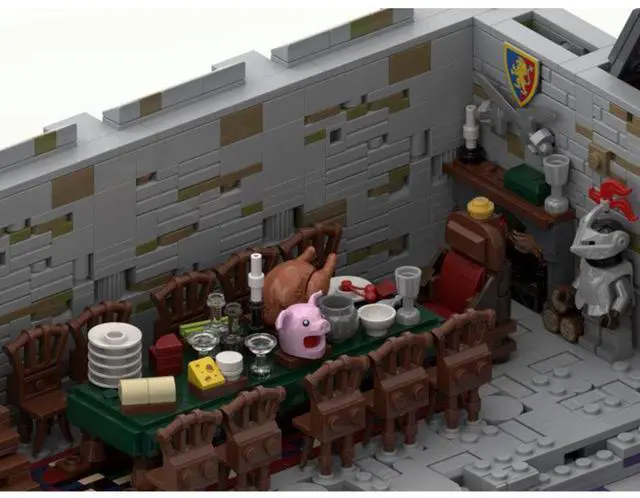 Alt view image 6 of 6 - Custom MOC-206892 Medieval Castle Building Blocks Set (21090PCS) Building Toys
