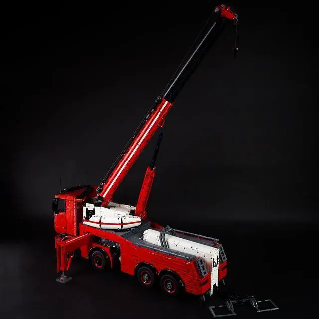 Alt view image 6 of 7 - ZITIANYOUBUILD MOC-29848 Full RC 8x8 Breakdown Truck Tow Truck MkII Boom Truck Recovery Vehicle Breakdown Lorry 10180 Pieces