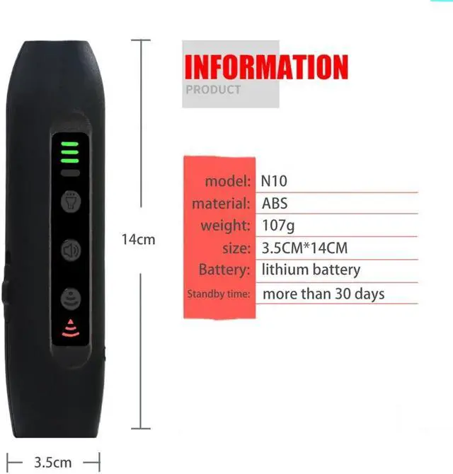 Alt view image 2 of 7 - Ultrasonic Hand-held Barking Device | Dog bite Repellent Anti bark | Stick Stop Barking Device Portable Dog,Trainer LED lamp