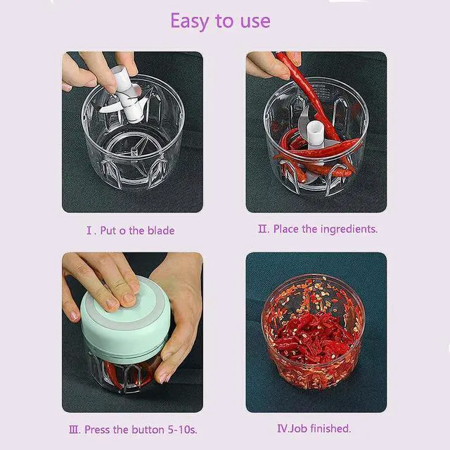 Alt view image 6 of 7 - 100/250ml Electric Mini Garlic Chopper USB Meat Grinder Garlic Masher Machine Sturdy Durable Crushed Ginger Vegetable Crusher Kitchenware