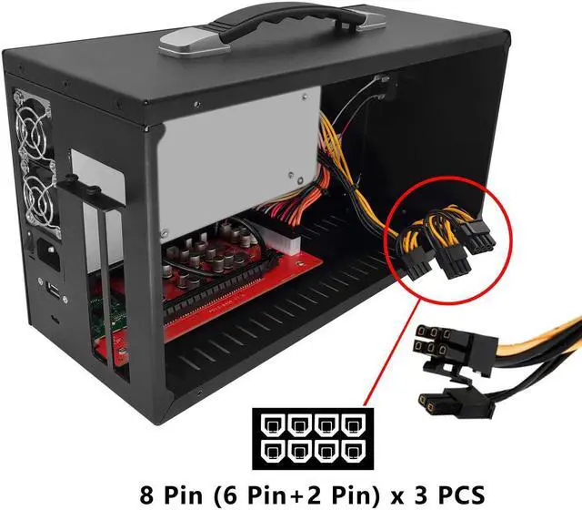 Alt view image 7 of 7 - Private Design EGPU External GPU Box Enclosure Thunderbolt 3 and 4 Compatible with Win10 and MAC
