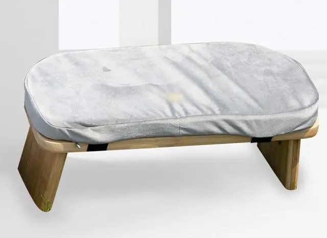 Alt view image 7 of 7 - Yoga Meditation Bench Meditation Kneeling Stool with Foldable Legs Ergonomic Bamboo Seiza Yoga Benches Wooden Meditation Chair for Praying Folding Prayer Kneeler Seat